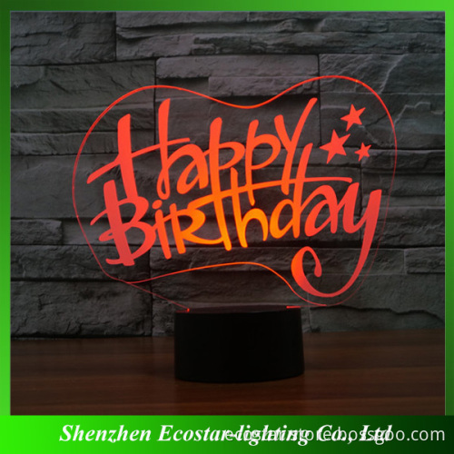 Beautiful 3D LED Lamp/3D Lamp Light for Birthday Gift